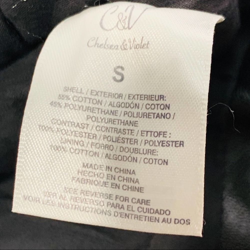 Chelsea & Violet Moto Biker Jacket Design Full Zip - Picture 7 of 8